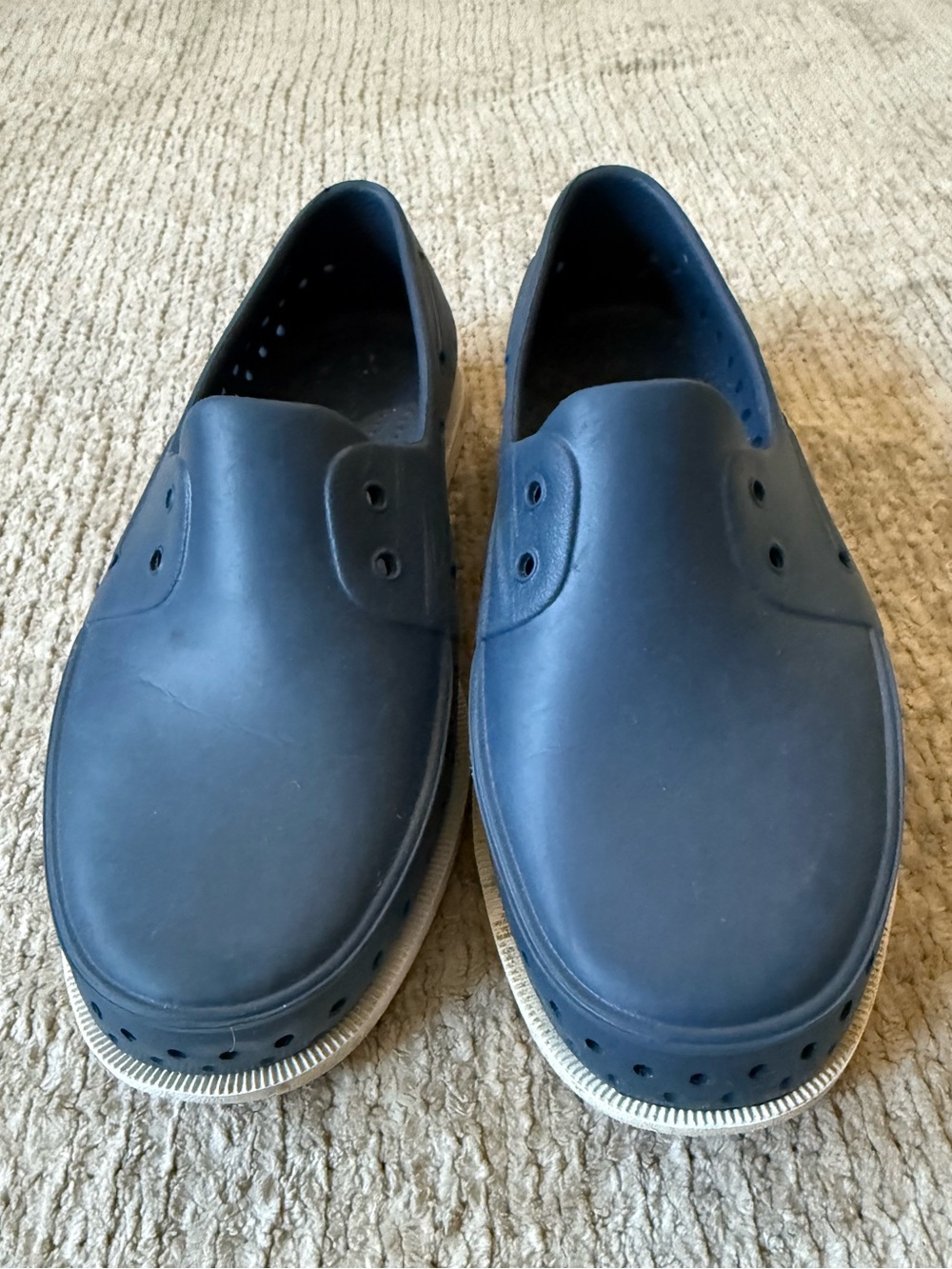 Native Howard Boat Shoes Navy Blue Slip On Water Shoes J3 Women’s 5